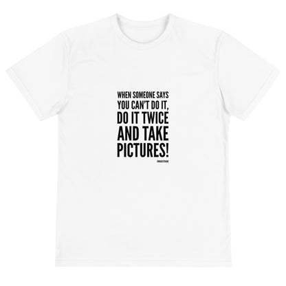 Do it twice! organic cotton t-shirt