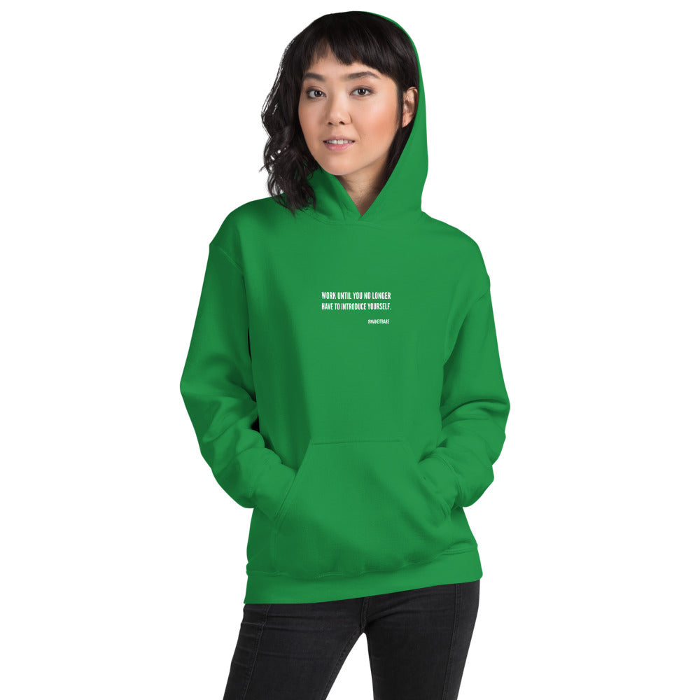 "Introduce yourself" hoodie (6 colours)